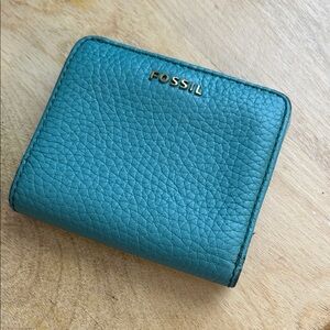 Fossil Turquoise Leather Wallet